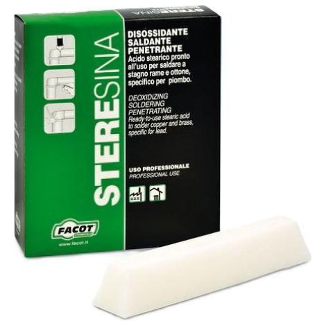 Facot - Cera Steresina Acido Sterearico In Barrette 100Gr - Confezione Da 10 Pezzi