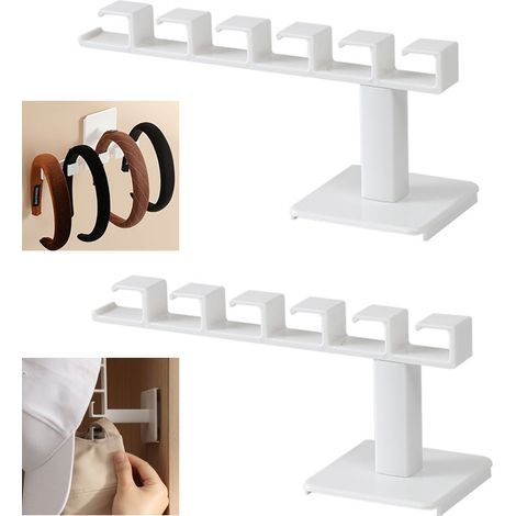 porte-chapeaux porte porte-serviettes mural rangement domestique adapté à l'armoire x 20 cm 8 cm lot de 2 (1/4)