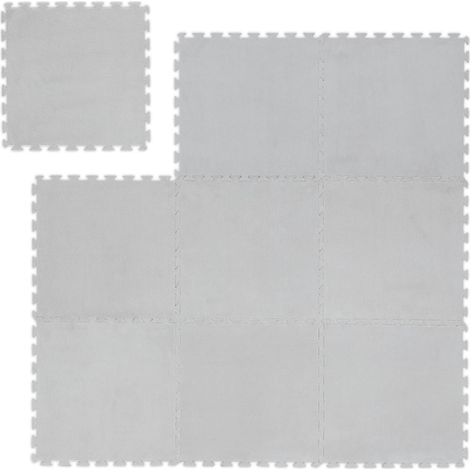 Flauschige puzzlematte im 9er set 8831