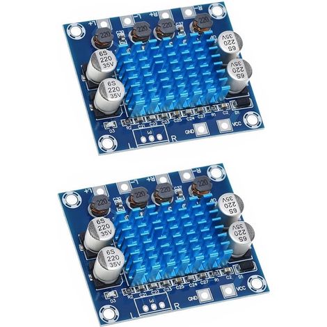 2pcs TPA3110 Carte d’Amplificateur Audio Stéréo Numérique 30W + 30W AMP Board 2.0 Carte d’Amplification De Canaux DC 8-26V 3A XH-A232 (1/5)