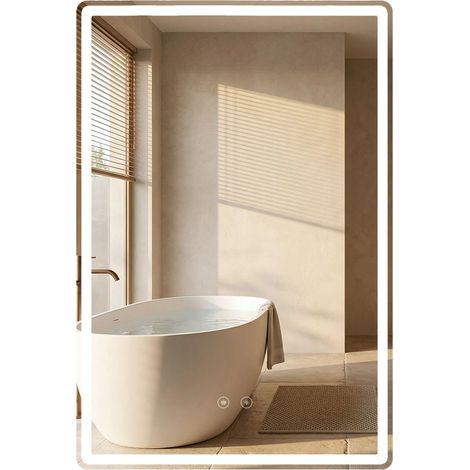 Spiegel Rea Marlo 80X60 Led Transparent