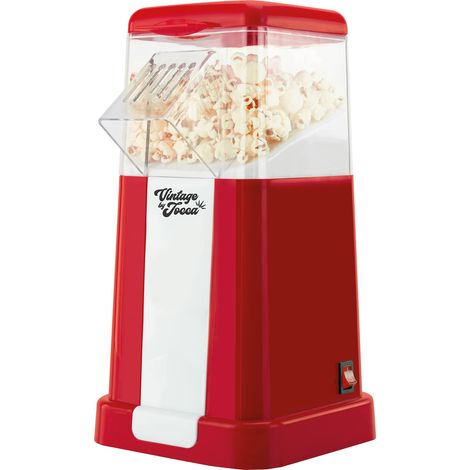 Machine à pop-corn électrique sans huile 1200 W/Machine de fabrication de pop-corn de style vintage/Popcorn prêt en 3 minutes/Tasse à mesurer/Sain et rapide (1/5)
