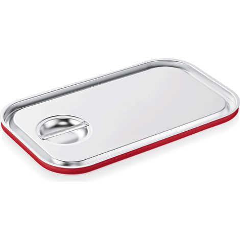 Couvercle transport inox GN 1/1 joint silicone pour bacs H 100 mm+ GN CORE - Was Germany
