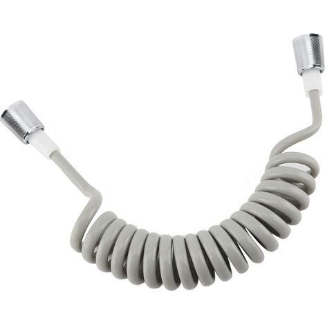 Flexible de douche à ressort en ABS — Pour raccordement de douchette bidet ou WC (Plomberie sanitaire) (1/5)