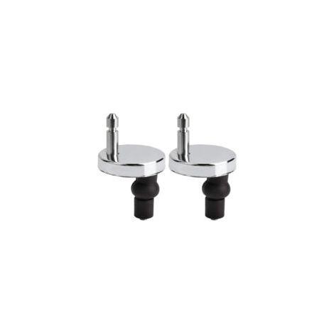 Set di 2 fissaggi universali per sedile WC, copriwater incernierato, fissaggi per coperchio WC, adatti a tutti i tipi di WC, facile installazione - Crezuo