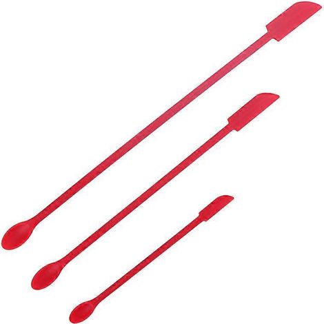 Ensemble de mini spatules doubles en silicone, racleur de fond pour flacons de lotion et de confiture (1/5)