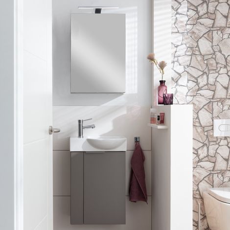 SBC Mini-WTU 45 rechts Cubanit Grau 440x600x243 mm