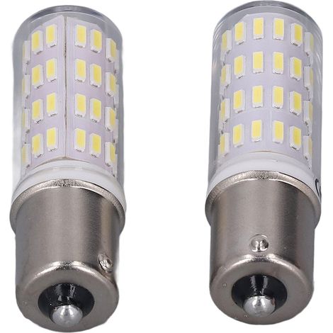 Lot de 2 ampoules LED BA15S 4W, éclairage 360°, 12V, lumière blanche, pour cour, camping-car. (1/5)