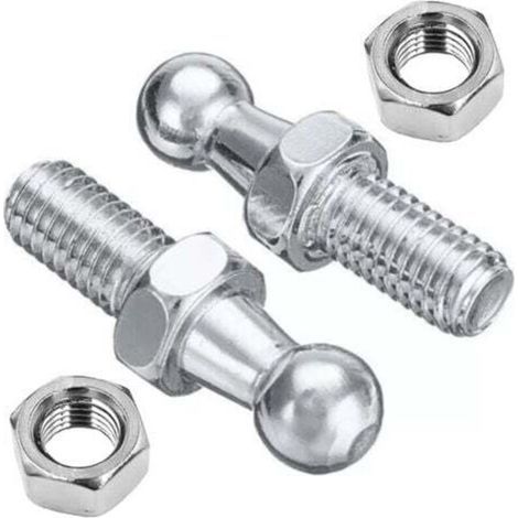 Rotule de vérin à rotule M8 – 2 pièces en acier trempé, compatible avec vérins à gaz, fixation sphérique haute résistance (1/4)