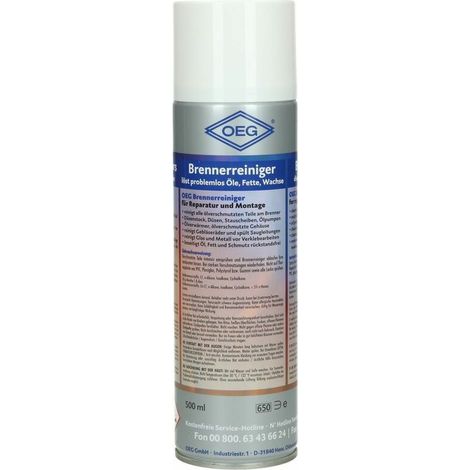 Nettoyant de brûleur 500 ml – Dissout huiles et graisses – Nettoyage sans résidu – Pour surfaces métalliques nues