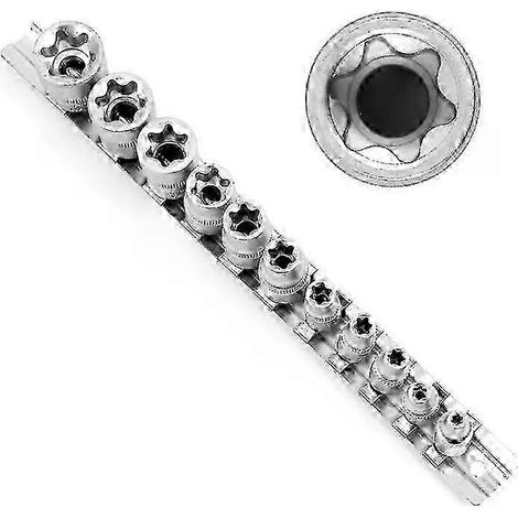 Coffret de douilles Torx femelles externes E4-E20 : 5 douilles 1/4" et 6 douilles 3/8". (1/5)