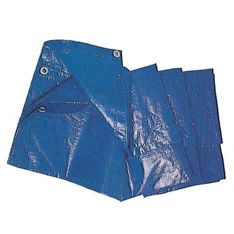 TELONE PE STANDARD CON OCCHIELLI G.MQ 85 BLU MT.3X4. Prezzo per 1 pezzo. (1/2)