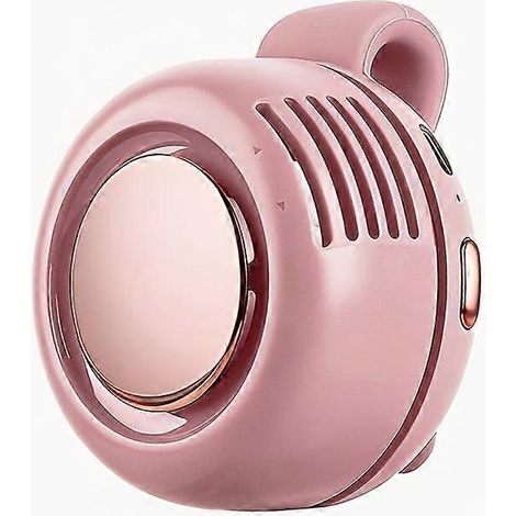 Ventilador eléctrico portátil sin aspas, 3 velocidades ajustables, funcionamiento silencioso, diseño giratorio, batería de litio recargable por USB para exteriores en verano. (1/5)