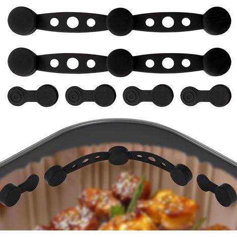 Set 2 Magneti Per Friggitrice Ad Aria, Anello Magnetico In Silicone Per Friggitrice Ad Aria, Magnete In Carta Pergamena Antiscottatura, Accessori Per Friggitrice Ad Aria Universale Resistente Al Calor
