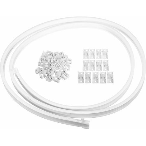 (Piastre di montaggio per pulegge + Giunti) Binari per tende flessibili Nano Mute, 4500 mm (1/5)
