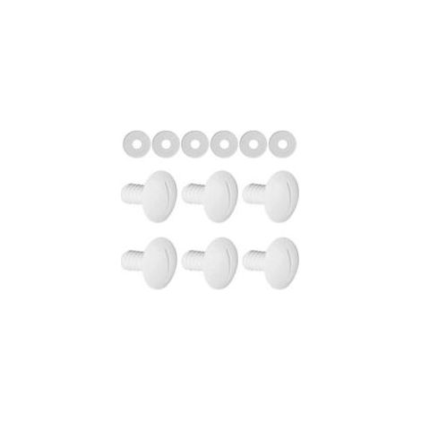 Six vis de rechange pour roues de piscine pour nettoyeurs de piscine 180/280 C55, avec rondelles supplémentaires, pièces de rechange C55 C-55.- Crezuo