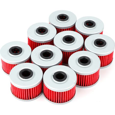 Lot de 10 filtres à huile ATV compatibles Honda Rancher 350 420 TRX300EX (1/5)