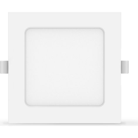 Faretto Led slim da incasso 9W Quadrato Cornice bianca Apertura 100 gradi Bianco neutro 4000K Aigostar