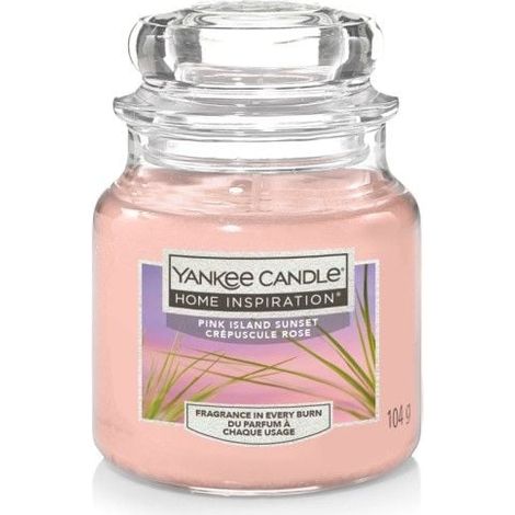 Yankee Candle Duftkerze Kleines Glas Pink Island Sunset 104 g rosa Kerze Duft