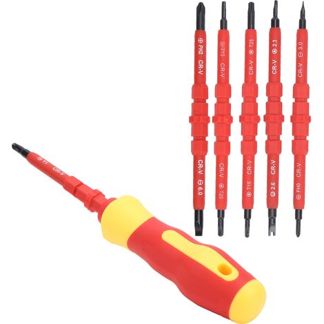 Kit de tournevis isolé pour électriciens, outil de travail haute pression 500 V (1/5)