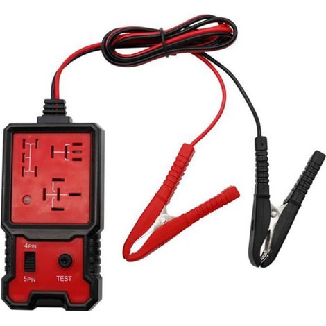 Testeur Relais Électronique Auto 12V, Diagnostic Batterie, Portable Résistant Chaleur, avec Clips (1/4)