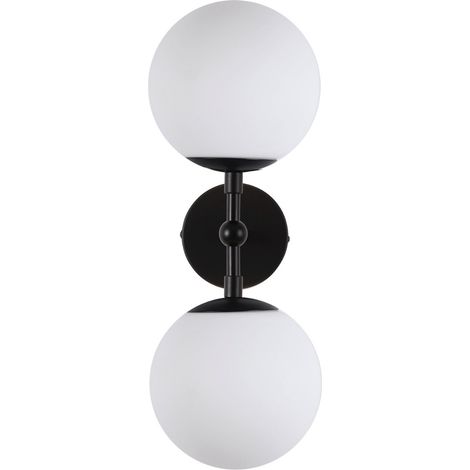 Applique murale Dorado noire 2xE14 métal/verre Light Prestige (1/5)