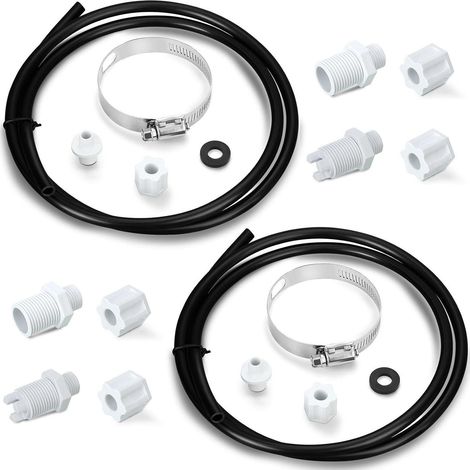Clapet anti-retour Hayward CLX220 1/4 pouce – Raccord d'entrée et collier de fixation inclus – Vanne de régulation unidirectionnelle pour pompe de piscine