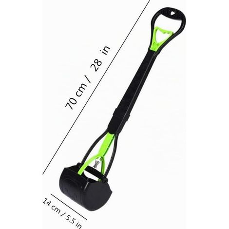 Dog Poop Scoop with Handle 28" Long for Outdoor Garden Indoor Cat Pet (1/2)