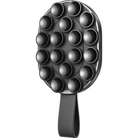 Support magnétique pour téléphone 4,7-7 pouces avec ventouses pour miroir en verre - noir (1/5)
