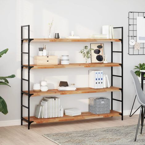 vidaXL Floating Shelves 4 pcs 140x30x4 cm Oil Finished (1/5)