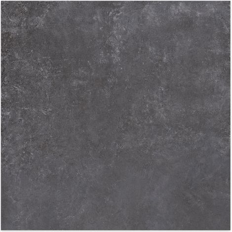 Carrelage effet Béton Gris Anthracite 90x90x0,9 cm In&Out Sorelan - Sol et mur intérieur et Sol extérieur (vendu par carton de 1,62 m²) - RO'MA CARRELAGE