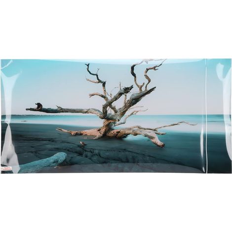 Décor De Fond D'aquarium, Papier Peint Auto-adhésif en PVC 3D en PVC avec Arbre Flétri pour Aquarium(61 x 30cm) (1/5)
