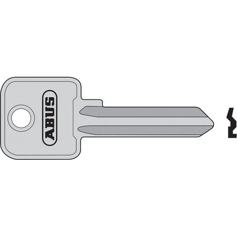 Abus 90RK/50 High-Security Titalium Closed Shackle Rekeyable Padlock Key Blank (6-Pin) ABUKB55298