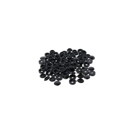 100 Pièces Cache Vis Plastique,Bouchon à Vis en Plastique,Couvercle à vis，Cache-vis de rondelle，Couvercle Décoratif à Vis (Noir)