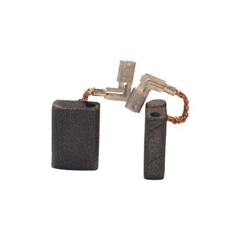 Jeu de 2 charbons adaptable pour MAKITA. Dimensions: 5 x 11 x 15.5mm. (1/2)