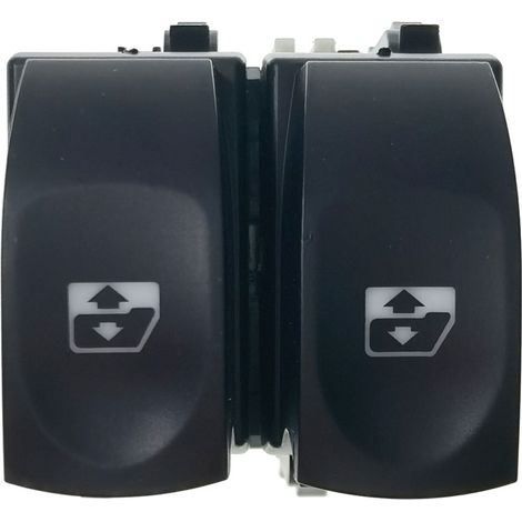 Interruptor de ventanilla delantera izquierda para Clio 3 Modus Twingo Rne-au1t, color gris, 214939