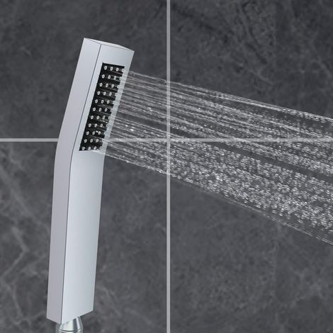 Douchette cascade salle de bain à main avec jets anti-calcaire en pomme de douche pour le et le spa Silicone (1/5)