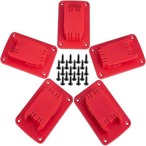 Support de fixation pour outil Milwaukee M18, rouge (1/4)
