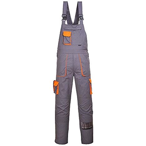 Cotte Bretelles Portwest Texo Gris Robuste, Confortable Et Fonctionnelle Pour Professionnels. - Portwest (1/4)