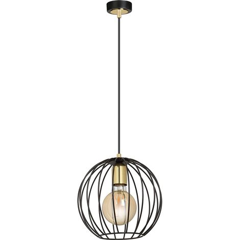 Sospensione Contemporanea Omoikane Acciaio Nero 1 Luce E27 Ip20 (1/5)