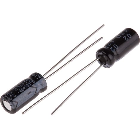 Condensateur RS PRO 33µF, 16V c.c.