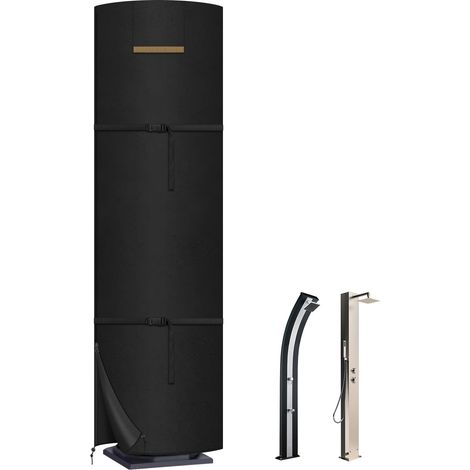 Housse d'Hivernage pour Douche Solaire Housse Protection Douche Solaire Extérieur Housse pour Douche Extérieure Bâche Étanche pour Douche de Jardin Anti-UV 420D Tissu Oxford 230x67cm (1/5)
