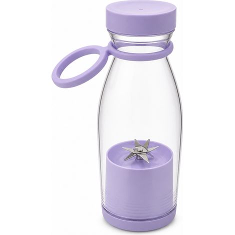 Blender portable rechargeable USB, gobelet à jus à 6 lames, violet (1/5)