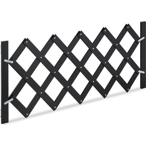 Barrière extensible en bambou pratique pour chiens réglable 108,5 cm empêche l'accès zones dangereuses en beige (1/5)