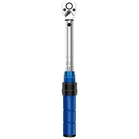 Kit de réparation de vélo, clé dynamométrique à double échelle de précision, entraînement 1/4'', 5-25 N.m, clé à douille pour vélo, outil de réparation à cliquet pour moto, kit d'outils pour vélo (1/5)