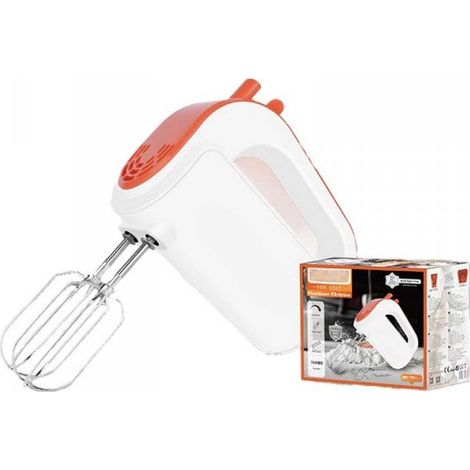 Sbattitore Elettrico 170W Frullatore con 2 Ganci e Fruste in Acciaio Inox 5 Livelli di Velocita e Funzione Turbo