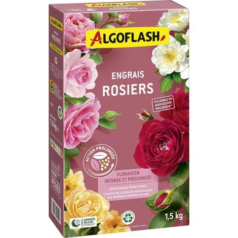 Engrais Rosiers, Utilisable en Agriculture Biologique - 1,5 kg (1/4)