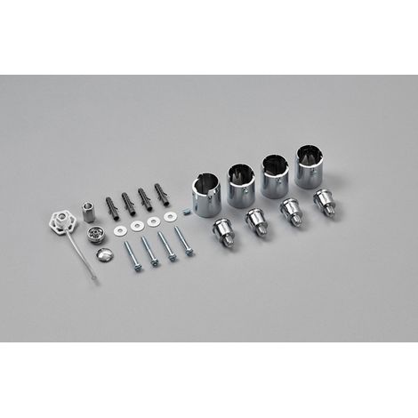 Kit de fixation murale pour Nobis, chromé
