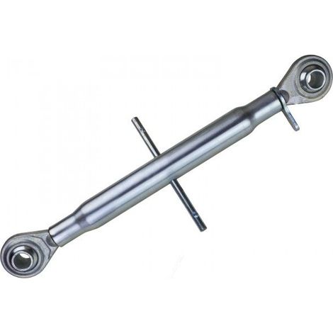Dema – Tirant 3 points Cat II 30 x 3 – Crochet galvanisé pour tracteurs jusqu'à 80 CV – Filetage 30/3 mm – Dimensions A : 580-840 mm, B : 400 mm