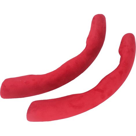 Housse de volant en daim rouge, absorbante et absorbante, pour Mercedes-Benz Classe C et Classe B. (1/5)